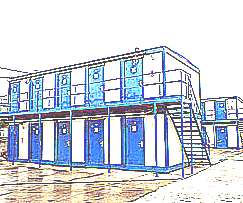 Модульные здания из блок-контейнеров (рисунок)